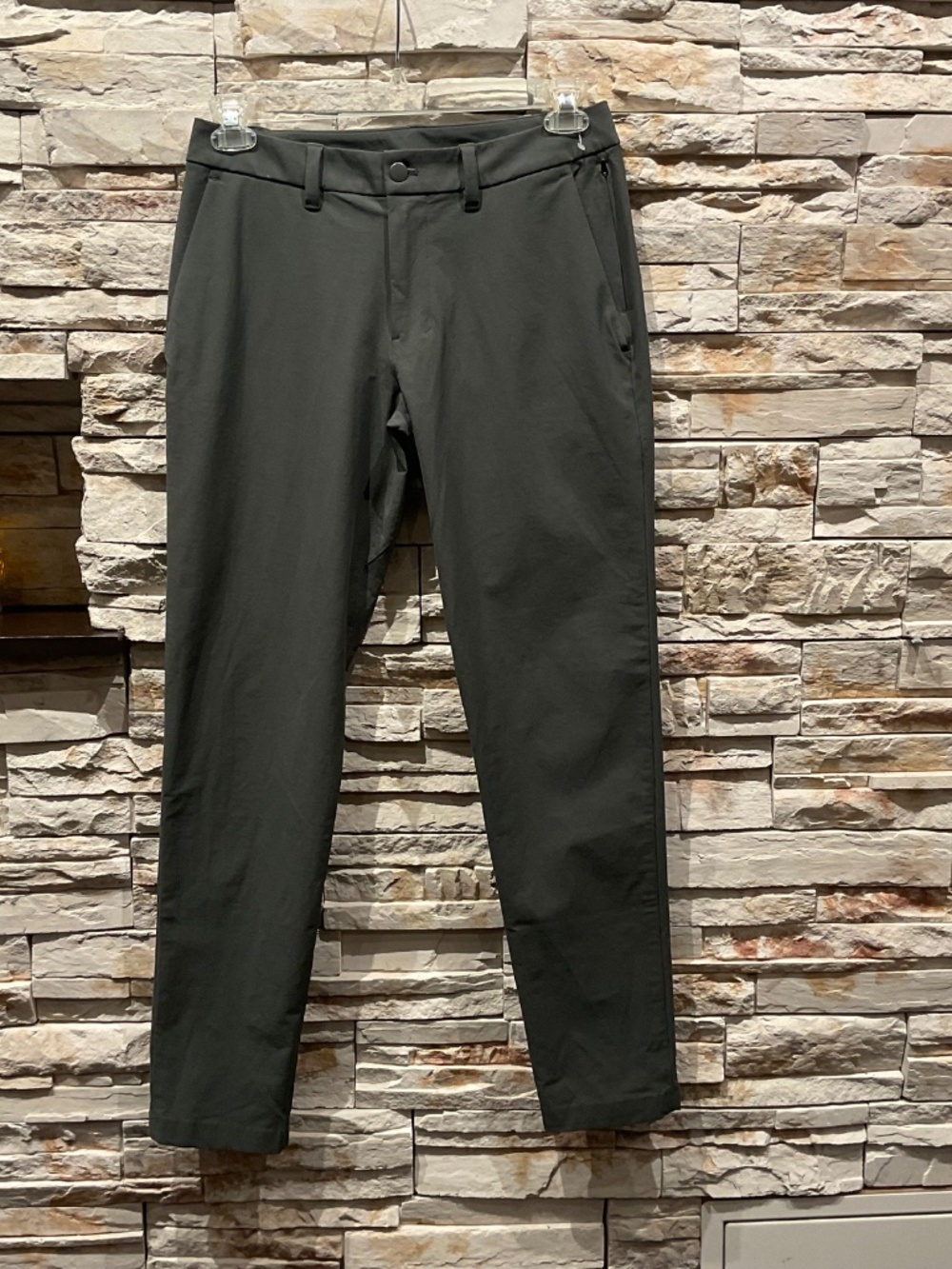 Lululemon Men’s ABC Classic Fit , Warpstreme Trousers , Color Green, Size 29 - Picture 3 of 6